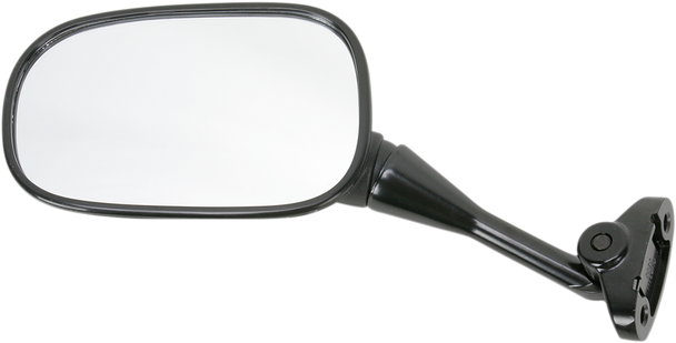 Mirror - Side View - Oval - Black - Left 20-87022