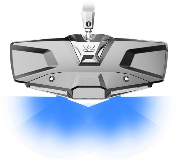 Seizmik Mirror - Halo R - Rear View W/Led Cabin Light - Rectangle - Silver W/Silver Bezel - 1.875"/2" Rops 56-18020 Seizmik Mirror - Halo R - Rear View W/Led Cabin Light - Rectangle - Silver W/Silver Bezel - 1.875"/2" Rops 56-18020