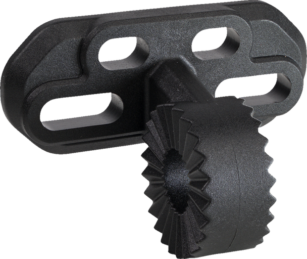 Moose Utility Mirror Adapter - Rear View - 2-Hole - Black Ctr-2Bolt