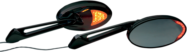 Rivco Products Universal Led Lighted Mirrors - Black Mirledbk