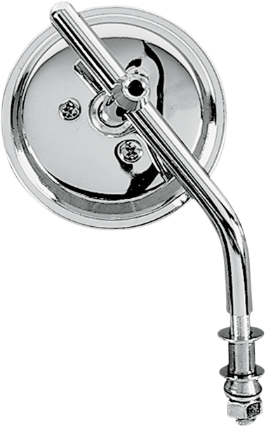 Drag Specialties 3" Round Mirror - Adjustable Stem