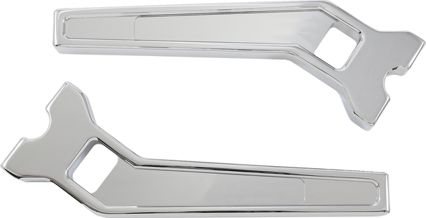 La Choppers Risers - Pullback - 10" - Chrome La-7471-10C