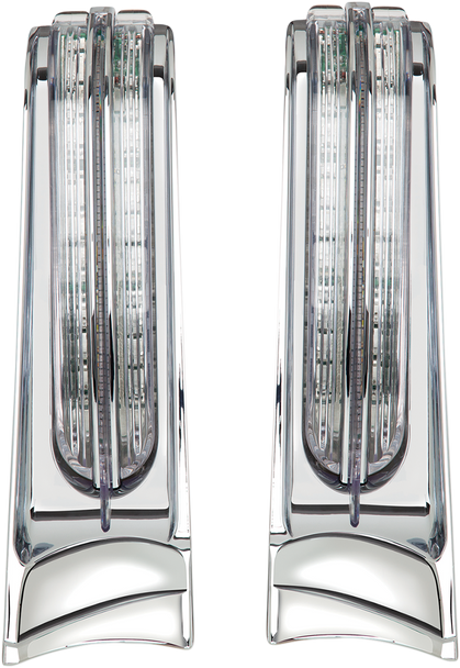 Ciro Filler Panel Light - Clear Lens - Red/Amber Leds - Chrome 40002