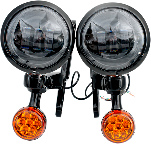 Rivco Products Led Turn/Run Lights - 4-1/2" - Black/Black Mv195