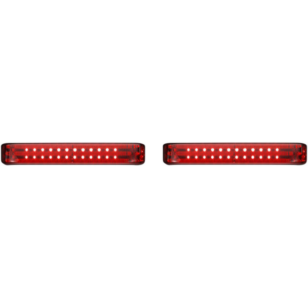Custom Dynamics Saddlebag Led Lights - Sequential - Chrome/Red Pb-Sbseq-Hd-Cr