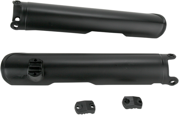 Acerbis Lower Fork Covers For Inverted Forks - Black 2113740001