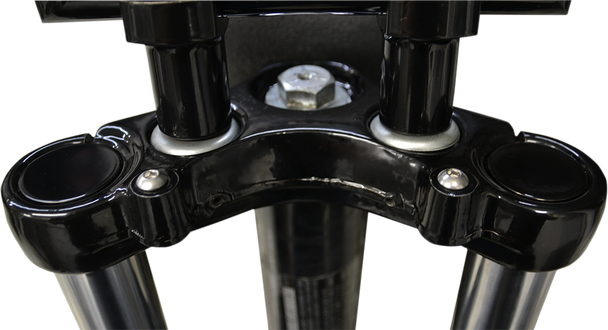 La Choppers Flush-Mount Fork Cap - 39 Mm - Gloss Black Powder Coat La-7504-39B