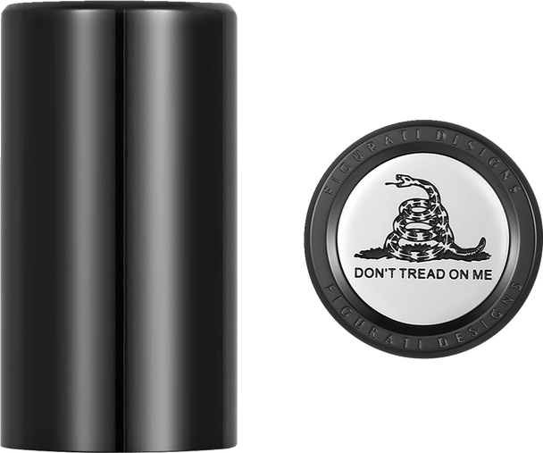 Figurati Designs Docking Hardware Covers - Don'T Tread On Me - Long - Black Fd40-Dc-2545-Bk