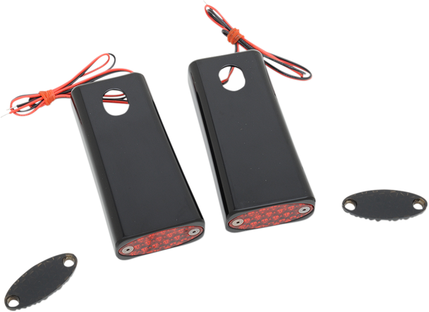 Pro-One Perf.Mfg. Strut Led Marker Light - Black/Red 909108Br