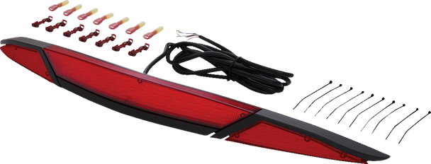 Show Chrome Led Trunk Light - Red Lens - Black - Gl1800 52-970Rbk