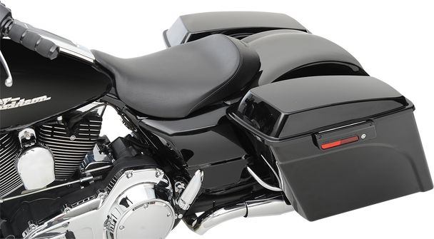 Saddlemen S3 Super Slammed Seat - Solo - Black - '08-'23 Flh/Flt 808-07B-002
