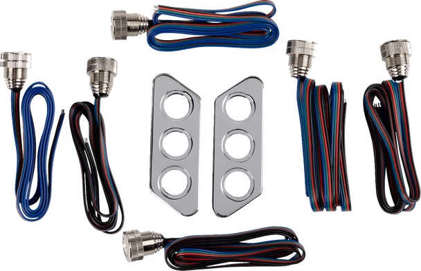 Paul Yaffe Bagger Nation Taillight Kit - Chrome Pyo:Tslp-C