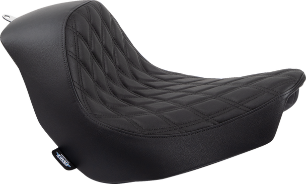 Drag Specialties Solo Seat - Double Diamond - Black Stitching - Fl/Fx '18-'23