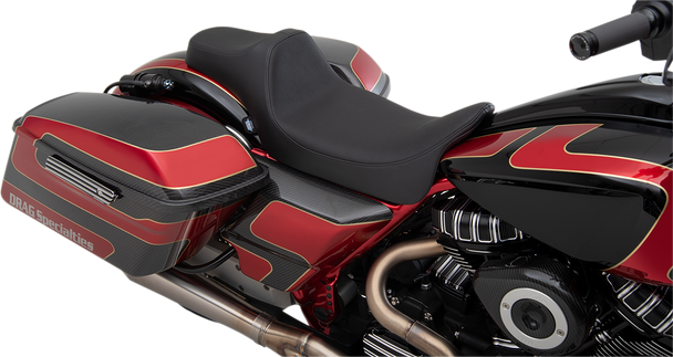 Drag Specialties Predator Iii Seat - Extended Reach - Smooth - Fl '08-'23