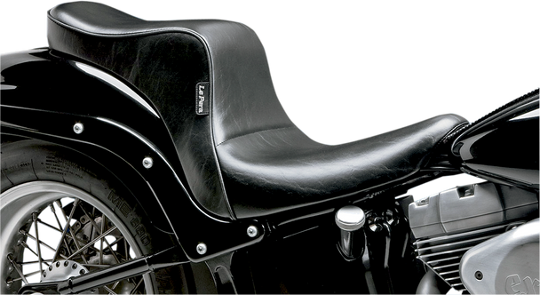 Le Pera Cherokee Seat - Smooth - Black - Fxst/Flst '06-'17 Lk-020