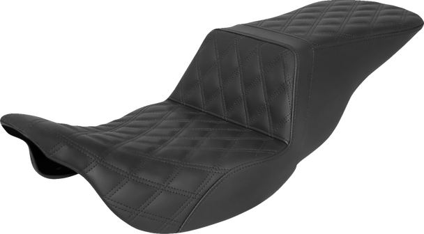 Saddlemen Tour Step-Up Seat - Full Lattice Stitch - Black - Fl '08-'22 808-07B-195