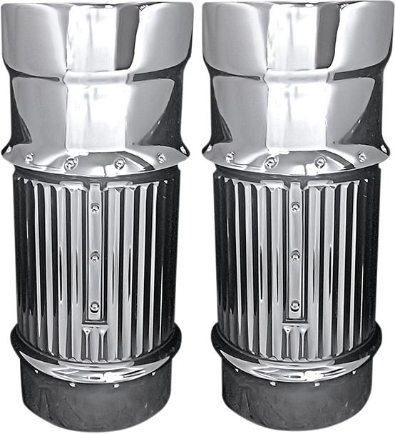 Covingtons Fork Leg Bells - Chrome - Dimpled C1114-C