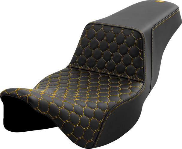 Step-Up Seat - Honeycomb - Extended Reach - Gold Stitching - Fl '08-'23 808-07B-17807