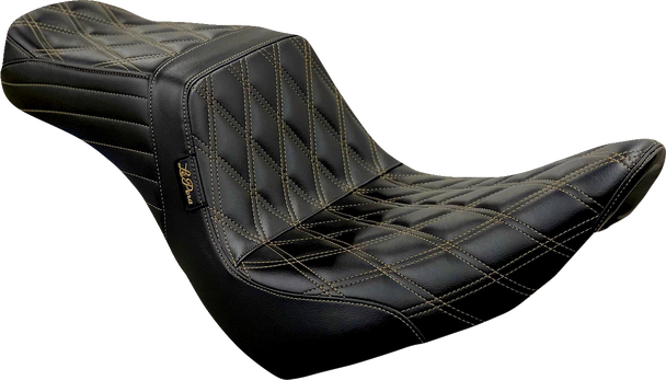 Le Pera Tailwhip Seat - Diamond W/ Chestnut Stitching - Black - Fxlr/Flsb '18-'23 Lyr-580Dd-Chet