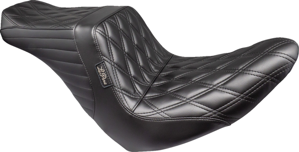 Le Pera Tailwhip Up Seat - Double Diamond - Black - Flsb/Fxlr '18-'24 Lyru-580Dd