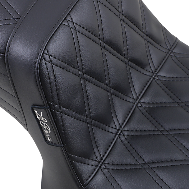 Le Pera Tailwhip Seat - Double Diamond - Black - Fxr '82-'94 L-588Dd