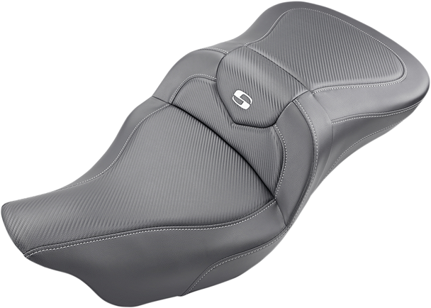 Saddlemen Extended Reach Roadsofa Seat - Carbon Fiber - Without Backrest - '08-'23 Fl 808-07B-186