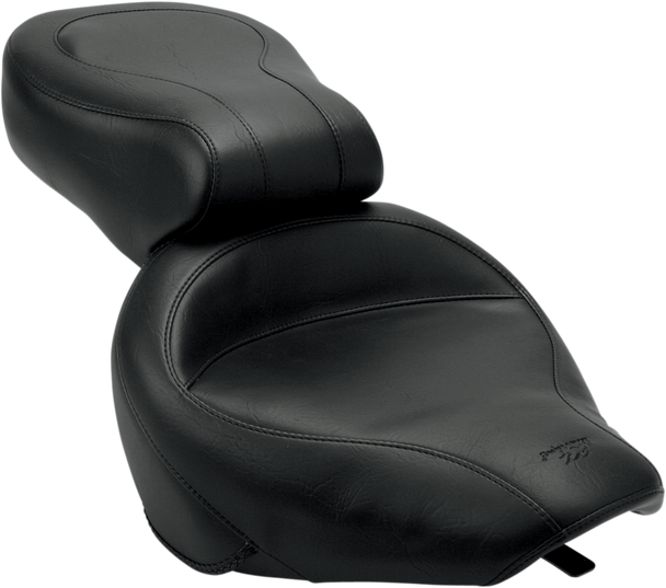 Mustang Seat - Vintage - Wide - Touring - Without Driver Backrest - One-Piece - Smooth - Black - Vn800 75933