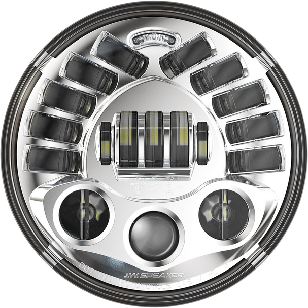 Custom Dynamics 7" Adaptive Headlamp - Chrome Pb-7A-Ind-C