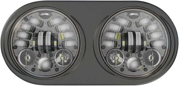 Custom Dynamics Adaptive Led Headlamps - Harley Davidson - Black Pb-Rg13A-B