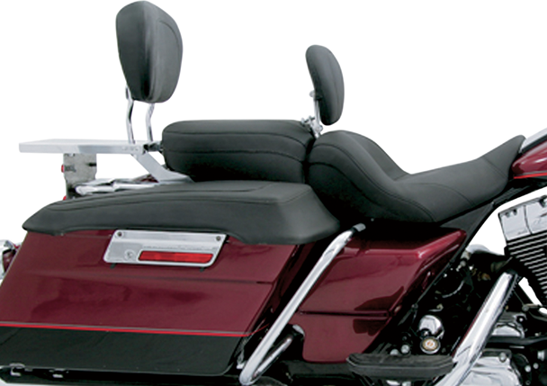 Mustang Lowdown Seat With Driver Backrest - Plain - Flhr '97-'07 79672