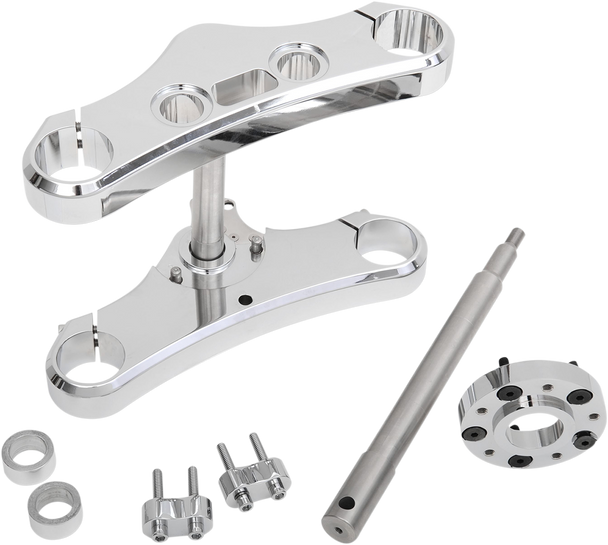 Accutronix Triple Tree - 49 Mm - Chrome - 3 Rake Twd349-Esck8