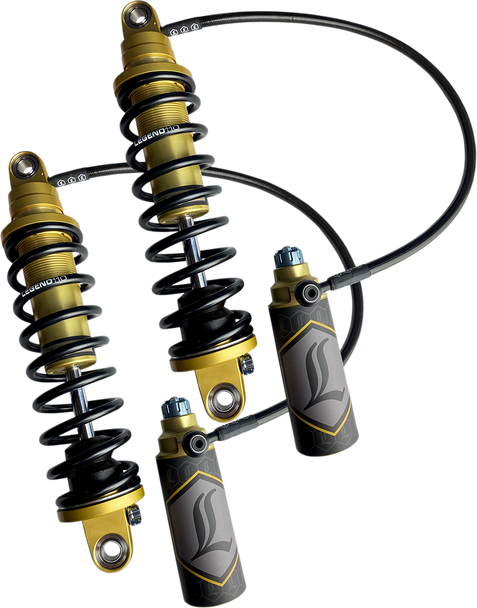 Legend Suspension Revo Arc Remote Reservoir Shocks - Heavy Duty - Gold - 14" 1310-1905