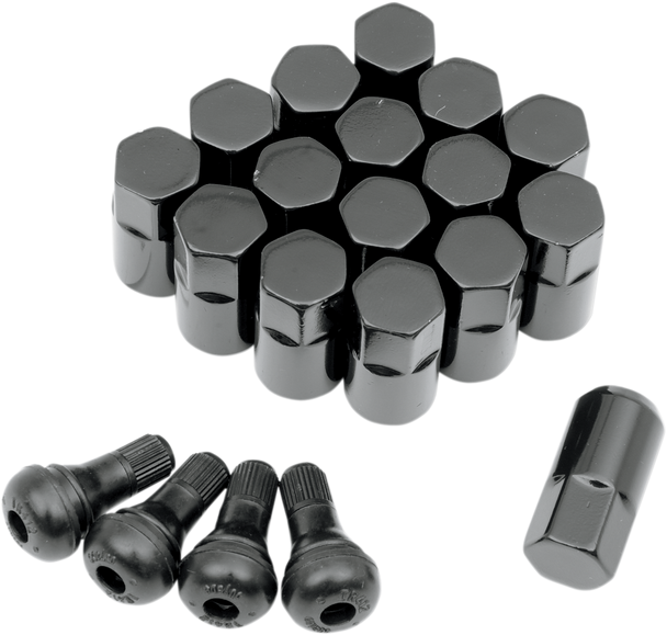 Moose Utility Lug Nut - 12 Mm X 1.50 - Black - Tapered - 16 Pack Sp300Mo207B