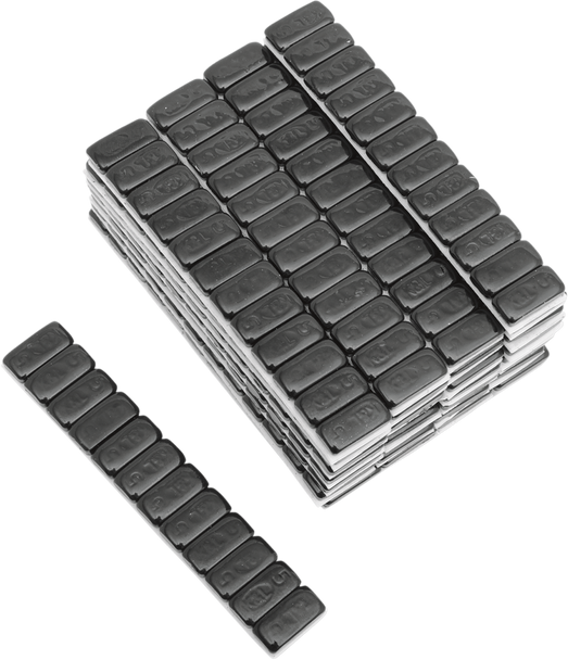 K&L Supply Wheel Weights - Rectangle - Adhesive Stick-On - Black - 360 Pack 32-8090