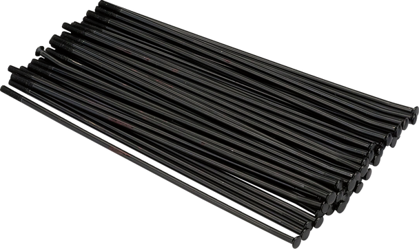 Moose Racing Mx1 Spoke Set - Stainless Steel - Rear - Black - 19" - 8 Gauge 24-309-Bk