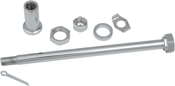 Drag Specialties Axle Kit - Rear - Chrome - '67-'72 Bt
