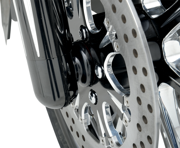 Covingtons Axle Spacers - Dimpled - Black - Non-Abs - Pair C0013-B