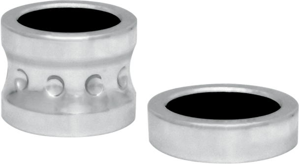 Covingtons Axle Spacers - Dimpled - Chrome - With Abs - Pair C0015-C