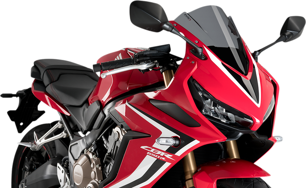 Puig Hi-Tech Parts Race Windscreen - 13-1/4" - Dark Smoke - Cbr650R 3568F