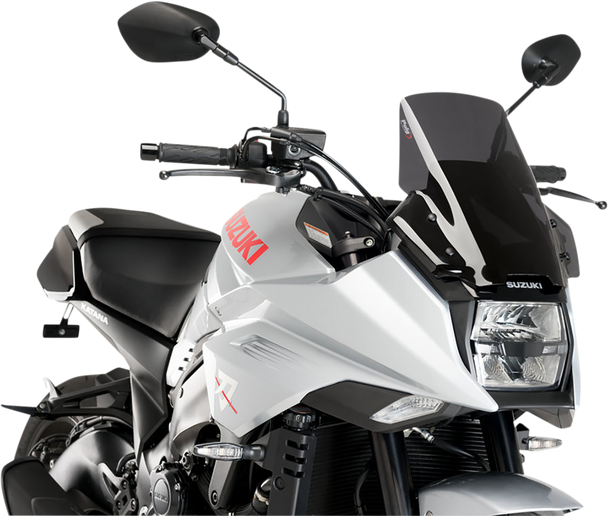 Puig Hi-Tech Parts Race Windscreen - 13" - Dark Smoke - Yzf-R3 3737F