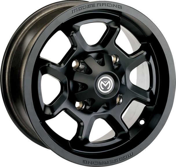 Moose Utility Wheel - 415X - Rear - Black - 12X8 - 4/110 - 4+4 415Mo128110Mb4