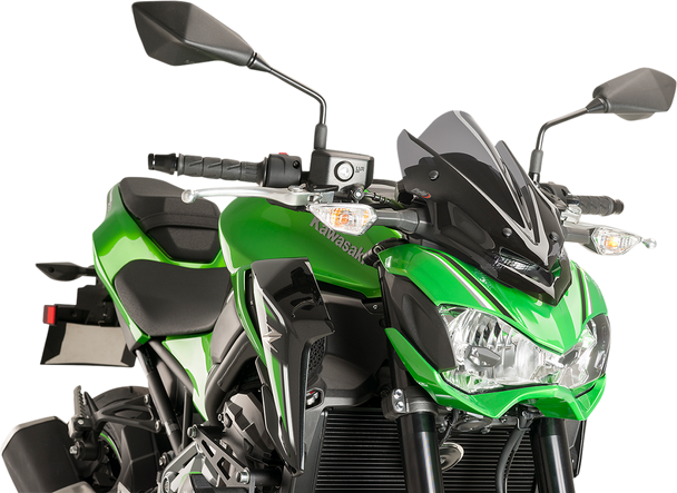 Puig Hi-Tech Parts New Generation Windscreen - 15-1/4" - Dark Smoke - Z900 9689F
