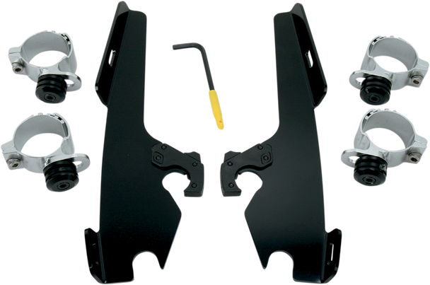 Memphis Shades Fats/Slim Trigger Lock Mounting Kit - Wide - Black Meb8968 Memphis Shades Fats/Slim Trigger Lock Mounting Kit - Wide - Black Meb8968