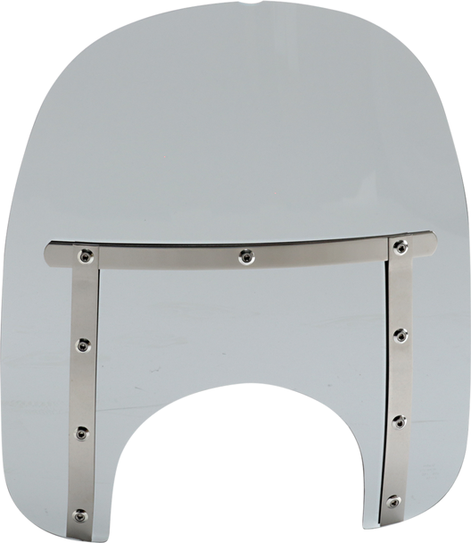 Memphis Shades Memphis Slim Windshield - 15" - 9" Headlight Cutout - Black Smoke Mem41212