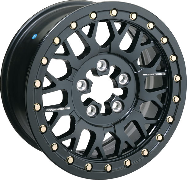 Wheel - 346X - Beadlock/6 Lug - Front/Rear - Black - 6/5.5 - 15X7 - 5+2 346Blmo 157655Mb54