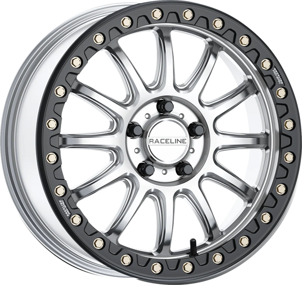 Wheel - Alpha - Front/Rear - Hyper Silver/With Black Ring - 17X7 - 4/137 - +25 Mm A14Sb-77037+25