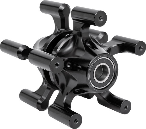 Arlen Ness Spider Hub - Dual Disc - Front - Black 71-660