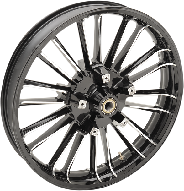 Coastal Moto Wheel - Atlantic - Front - Dual Disc/Without Abs - Black Cut - 21X3.5 - '00-'07 Fl 3D-Atl213Bc07