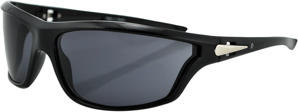 Zan Headgear Florida Sunglasses - Shiny Black - Smoke Ezfl01