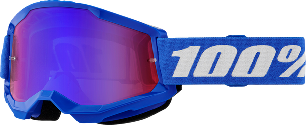 100% Strata 2 Goggle - Blue - Red/Blue Mirror 50028-00014